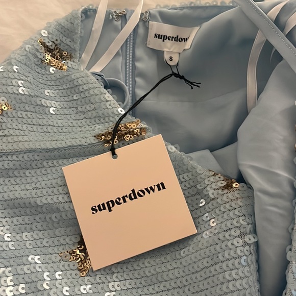 Superdown Dina mini dress with stars S - Picture 4 of 6